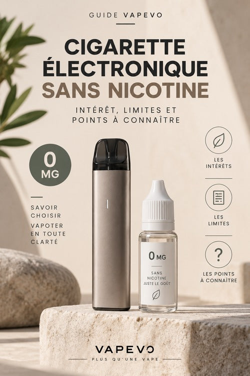 Cigarette électronique sans nicotine