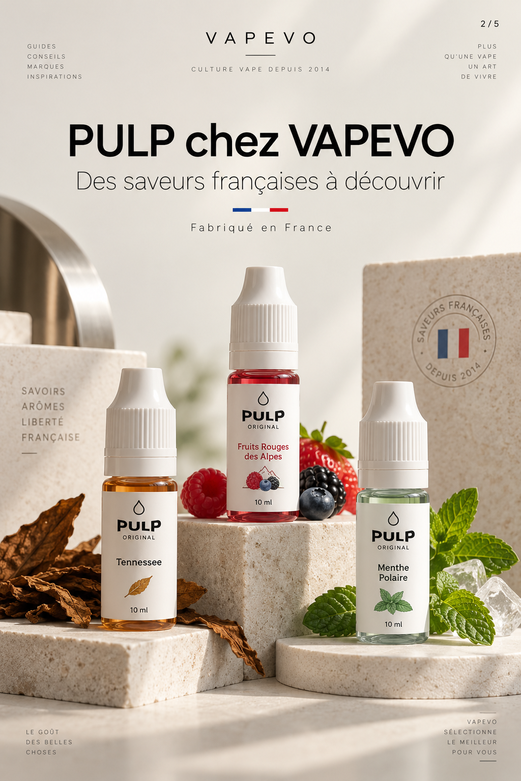 PULP chez VAPEVO : saveurs françaises premium