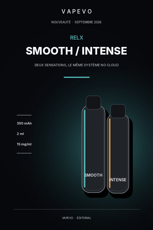RELX No Cloud Smooth vs Intense : comparatif