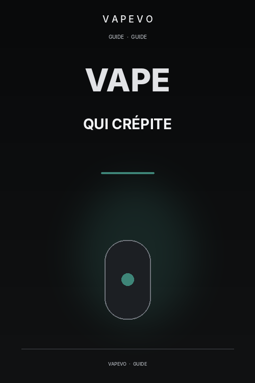 Cigarette électronique qui crépite : normal ou problème ? - VAPEVO