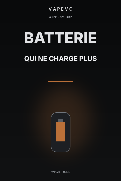Cigarette électronique qui ne charge plus : causes et solutions - VAPEVO