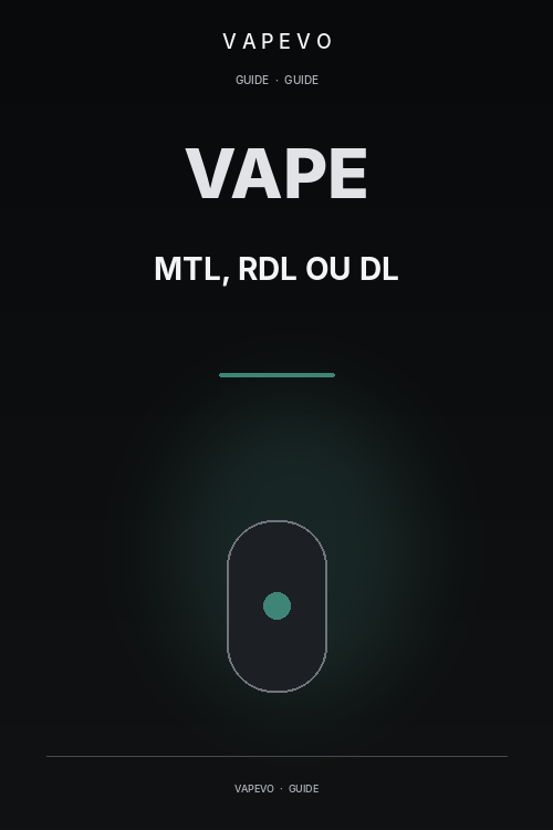 MTL, RDL ou DL : quelle différence et quel tirage choisir ? - VAPEVO