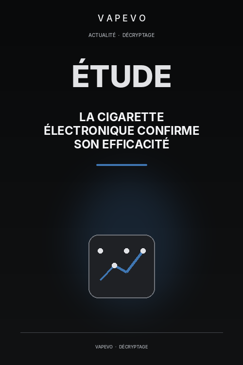 La cigarette électronique confirme son efficacité - VAPEVO