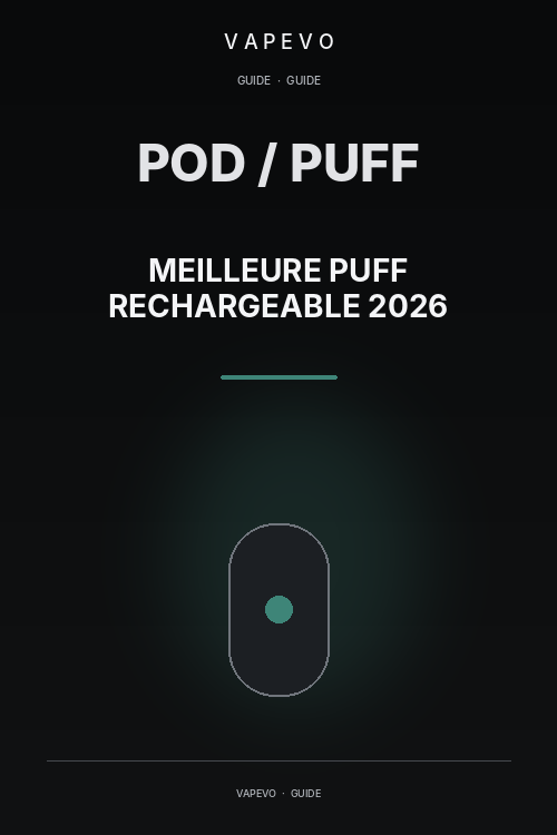 Meilleure puff rechargeable 2026 : comment choisir ? - VAPEVO