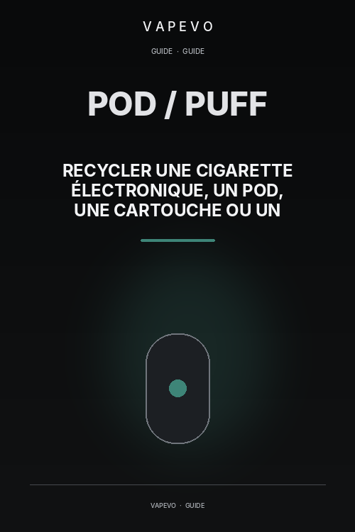 Comment recycler une cigarette électronique, un pod, une cartouche ou un accu ? - VAPEVO