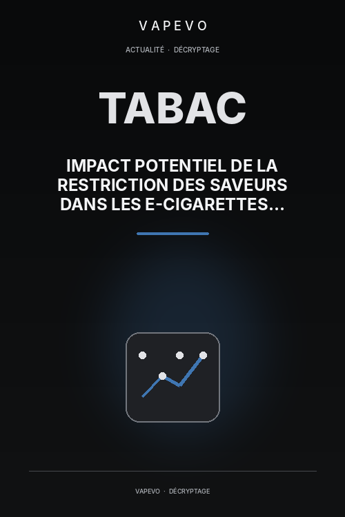 Impact potentiel de la restriction des saveurs dans les E-Cigarettes sur le marché du Tabac - VAPEVO