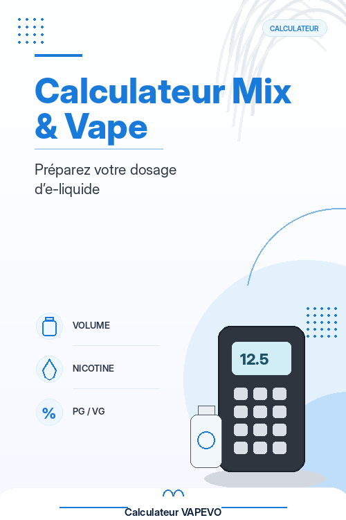 Calculauter d'e-liquide Mix & Vape