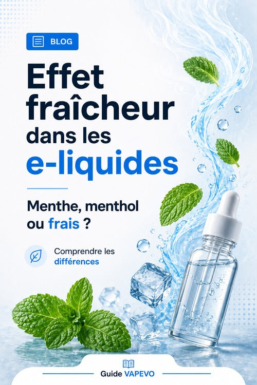 Effet fraîcheur dans les e-liquides : Quelle différence entre Menthe, Menthol et Frais ?