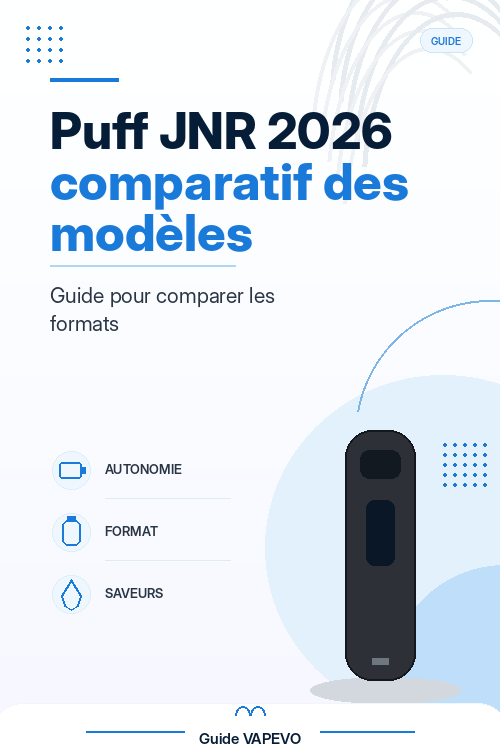 Puff JNR 2026 : comparatif des modèles rechargeables
