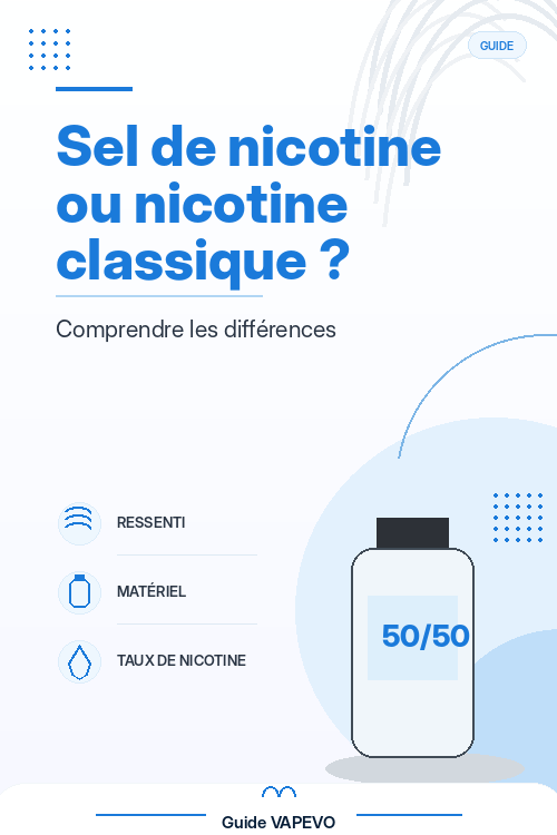 Sel de nicotine ou nicotine classique : quelles différences ?