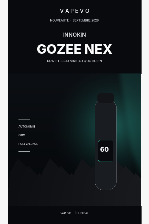 Innokin GOZEE NEX - actualité VAPEVO