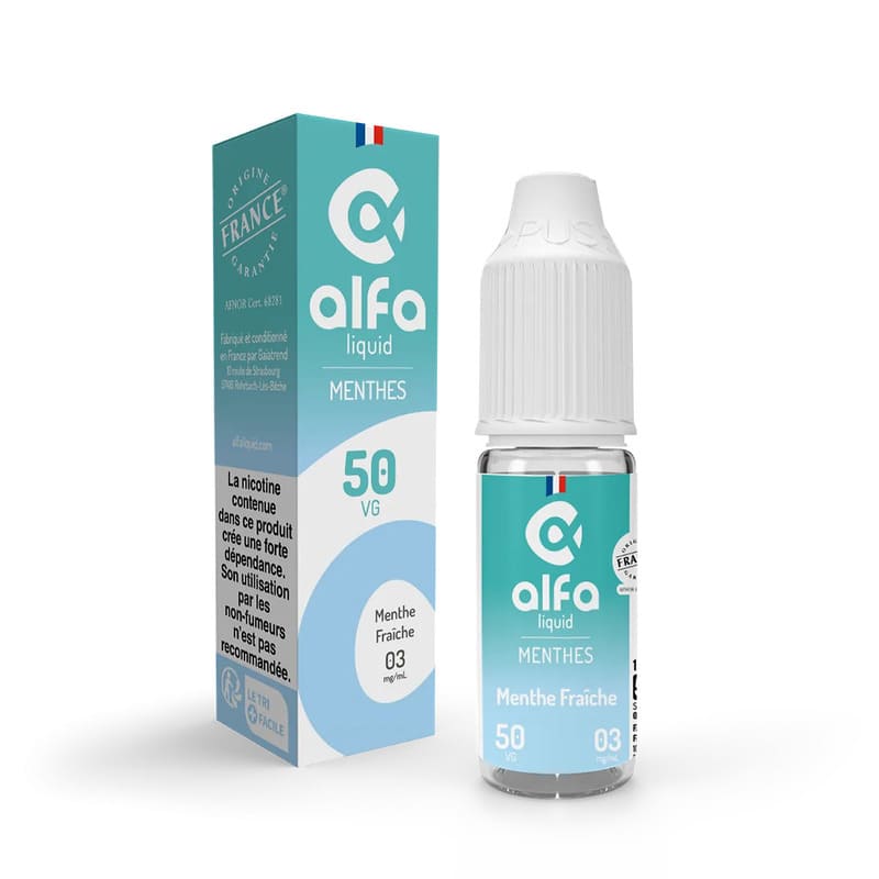 E-liquide Menthe Fraîche 10ml - Alfaliquid