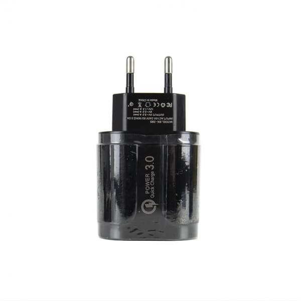Adaptateur Secteur USB - 4 ports 3,1A 5V - Fast Charge 3.0-Black-VAPEVO