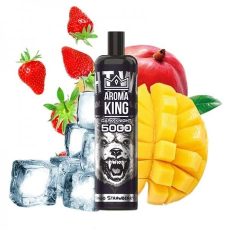 AROMA KING Dark Knight - Pod Jetable 5000 Puffs-0 mg-Mango Strawberry Ice-VAPEVO