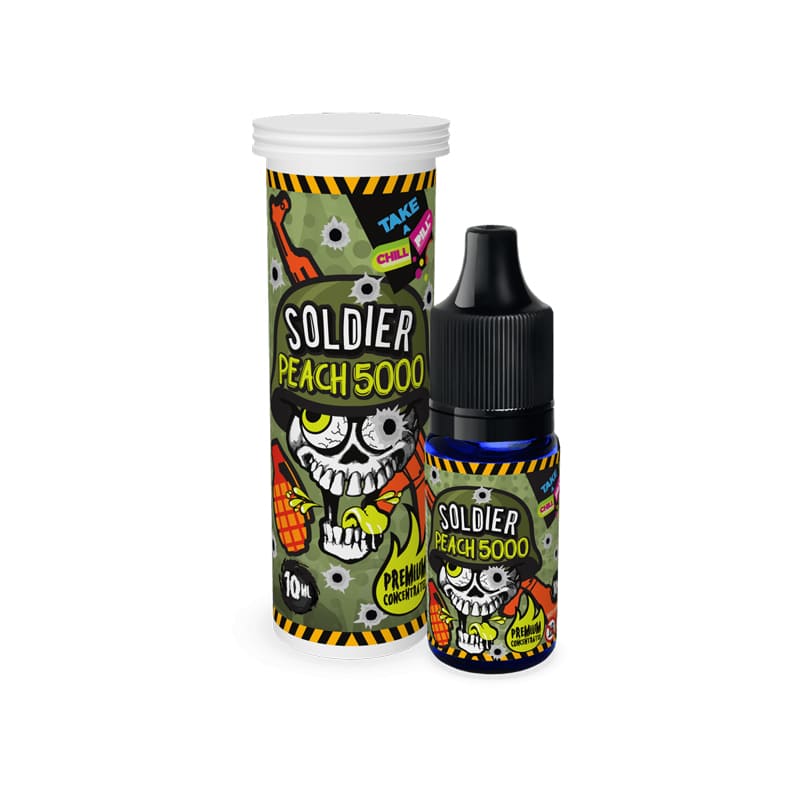 Arôme Concentré Chill Pill Soldier Peach 5000 10ml | VAPEVO