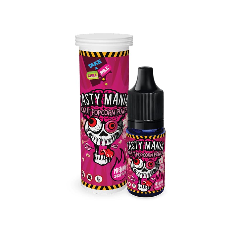 Arôme Concentré Chill Pill Tasty Mania Donut Popcorn Power 10ml | VAPEVO