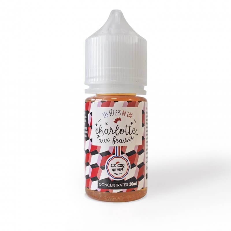 Arôme Concentré Le Coq Qui Vape Charlotte Aux Fraises 30ml | VAPEVO