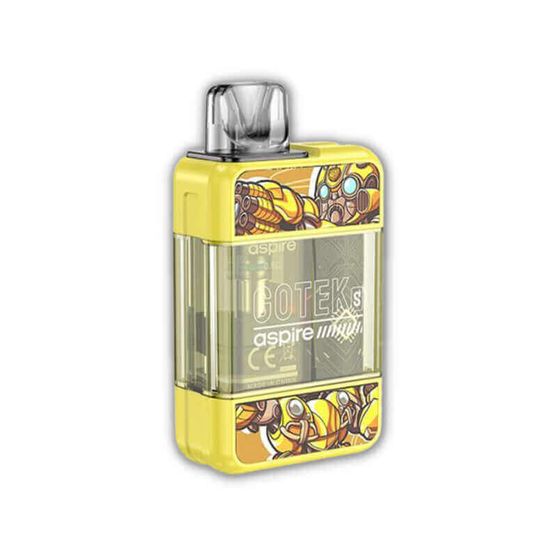 ASPIRE Gotek S - Kit E-Cigarette 650mah 4.5ml-Yellow-VAPEVO