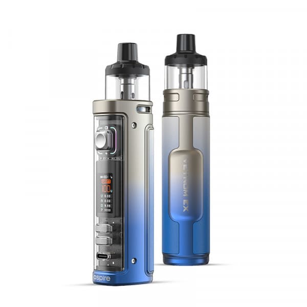 ASPIRE Veynom EX - Kit E-Cigarette 100W 5ml-Chrome Blue Fade-VAPEVO