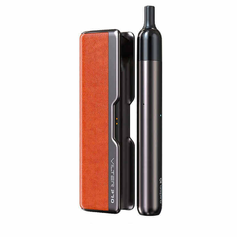 ASPIRE Vilter Pro avec Power Bank 1600mAh - Kit E-Cigarette 420mAh 2ml-Gun Metal & Brown Leather-VAPEVO