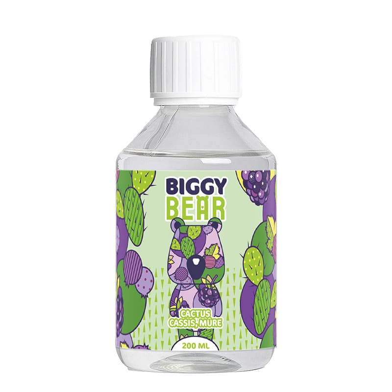 BIGGY BEAR Cactus Cassis Mûre - E-liquide 200ml 0 mg | VAPEVO