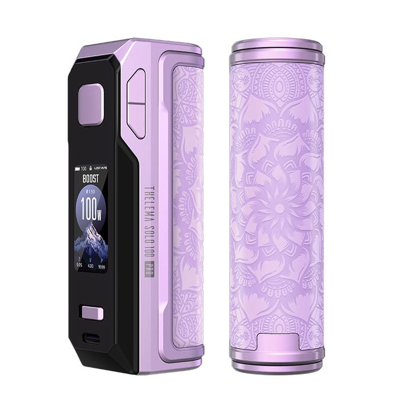 lost vape box mod Thelema Solo 100 Pro Mod: 100W Power – VAPEVO Type:1.0ohm - 2ml Drag S3 Vape Kit BREEZE Canna | Cherry