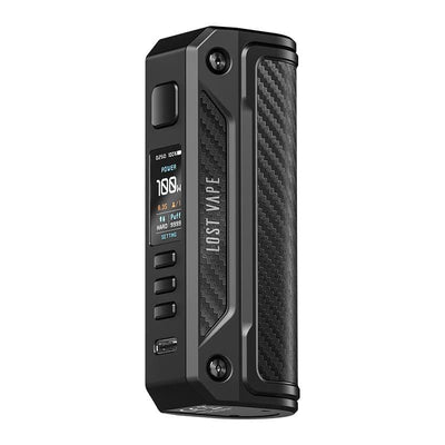 Box Mod Lost Vape Thelema Solo - 100W Black Carbon Fiber | VAPEVO