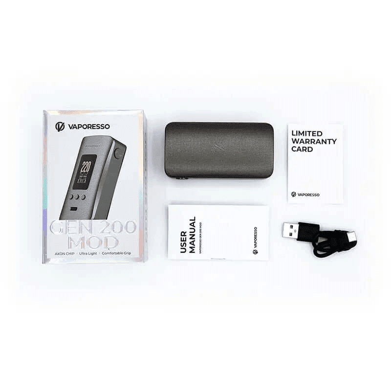 Box Mod Vaporesso Gen 200 220W Dark Black | VAPEVO