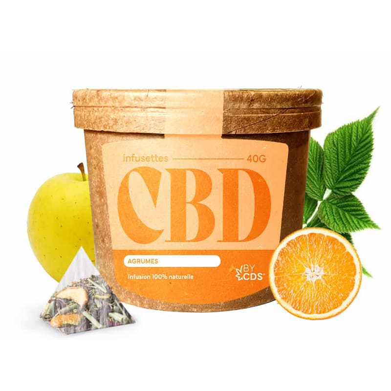 BY CDS Agrumes - 20 Sachets d'Infusettes au CBD | VAPEVO