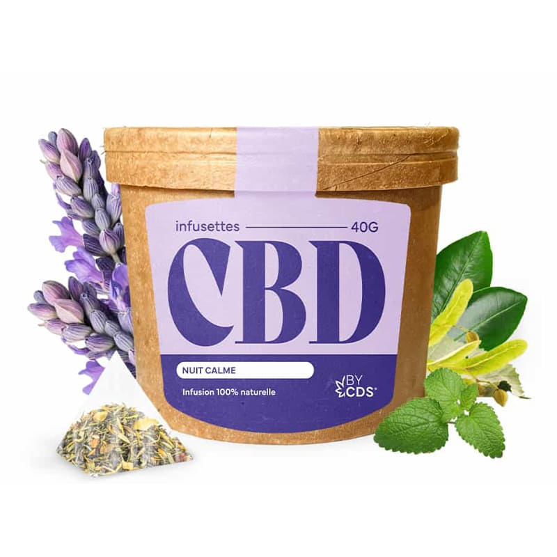 BY CDS Nuit Calme - 20 Sachets d'Infusettes au CBD | VAPEVO