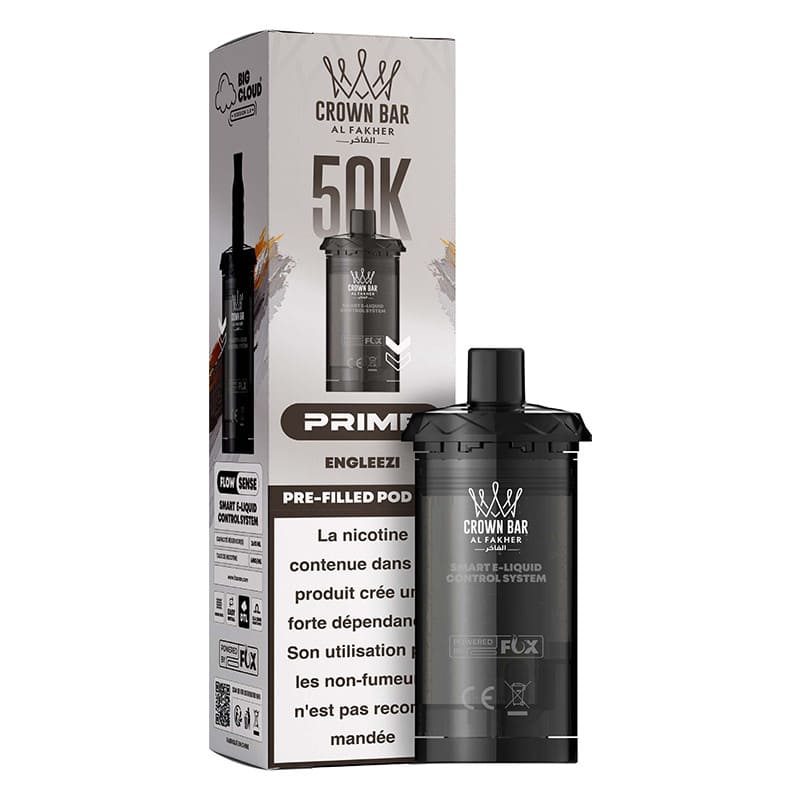 Cartouches HyperMax Prime Crown Bar 50K 2x10ml - Al Fakher