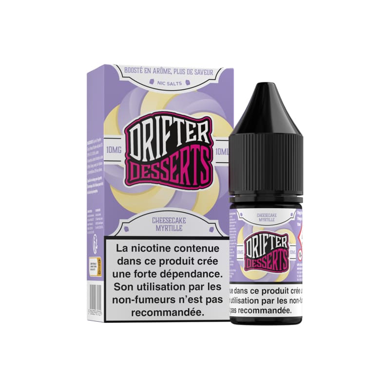 Sel de Nicotine Drifter Desserts Salts Cheesecake Myrtille 10ml