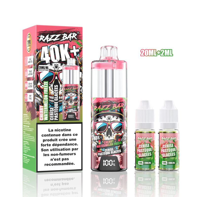 Kit Razz Bar 40K 20mg