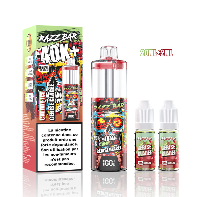 Kit Razz Bar 40K 20mg