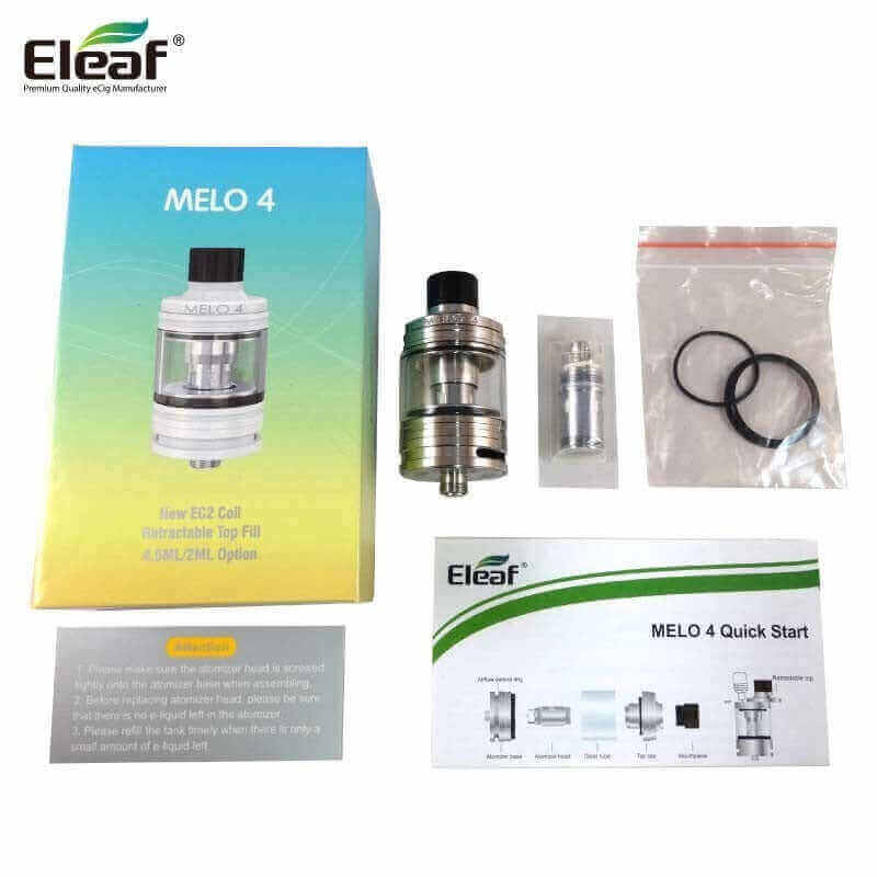 Clearomiseur Eleaf Melo 4 D22 - 2ml 22mm Silver | VAPEVO