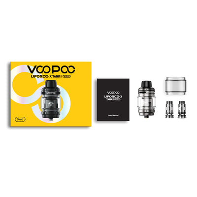 Clearomiseur Voopoo UForce-X II - 5ml 29mm Black | VAPEVO