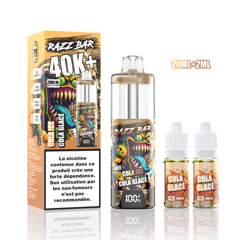Kit Razz Bar 40K 20mg