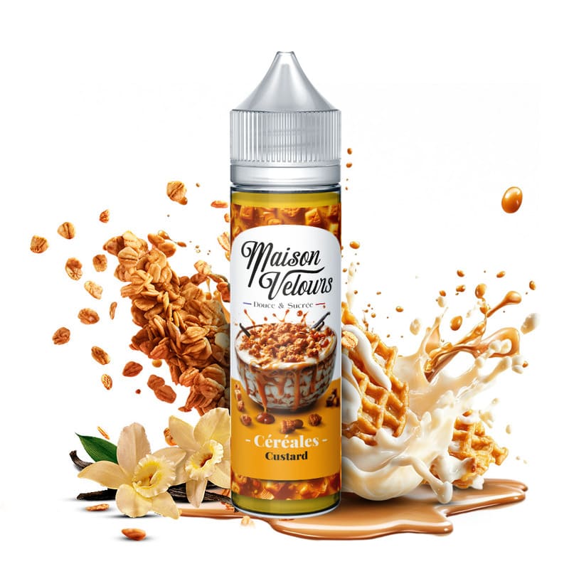 CRAZY LABS Maison Velours Céréales Custard - E-liquide 50ml 0 mg | VAPEVO