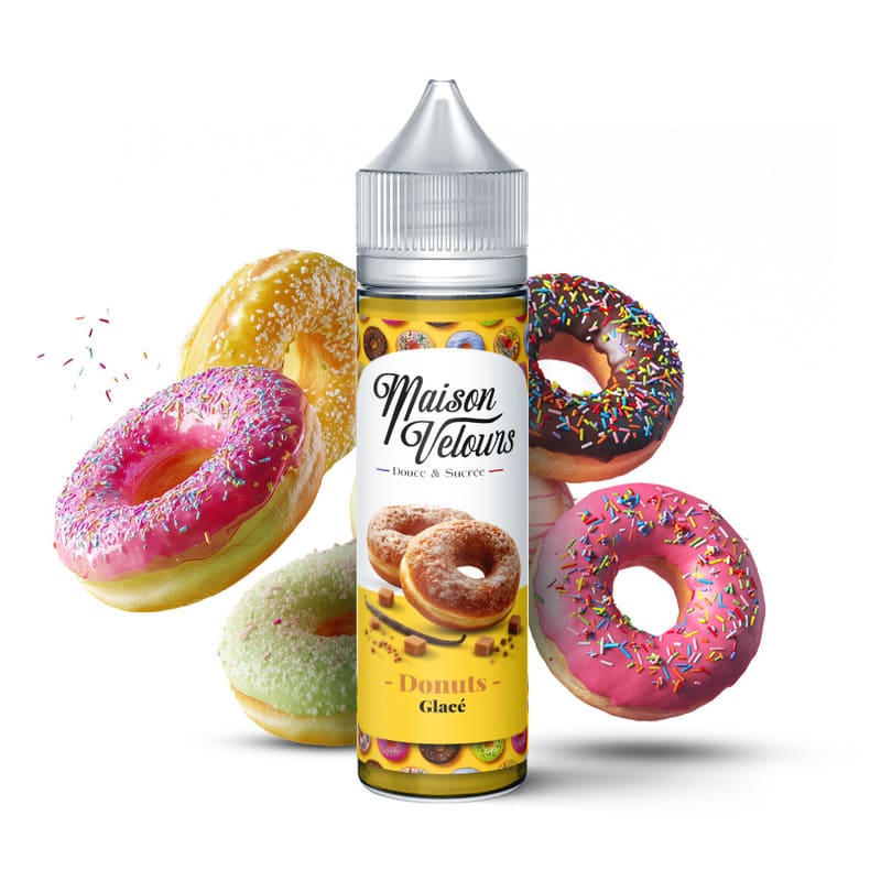 CRAZY LABS Maison Velours Donuts Glacé - E-liquide 50ml 0 mg | VAPEVO
