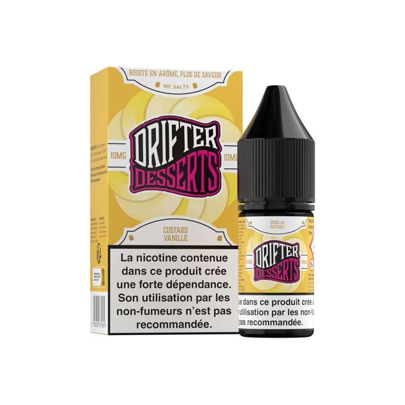 Sel de Nicotine Drifter Desserts Salts Custard Vanille 10ml