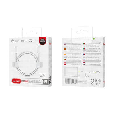 D-POWER F9000 - Câble USB-C vers USB-C 3A (1m) | VAPEVO