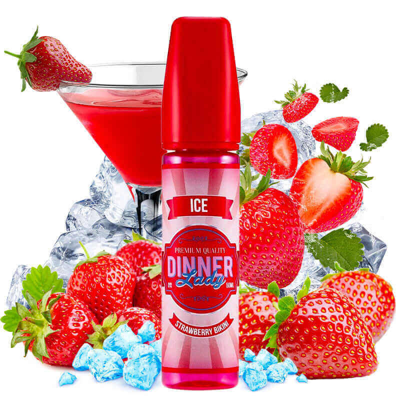 DINNER LADY Ice Strawberry Bikini - E-liquide 50ml - VAPEVO