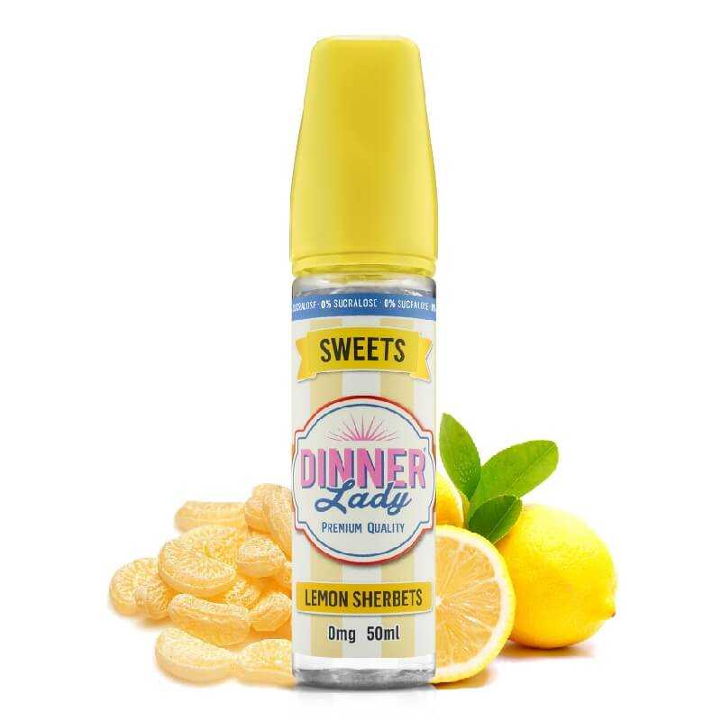 DINNER LADY Sweets Lemon Sherbets - E-liquide 50ml-0 mg-VAPEVO