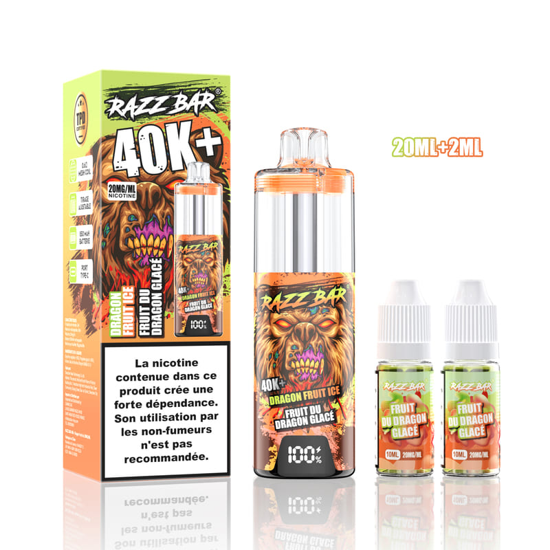 Kit Razz Bar 40K 20mg