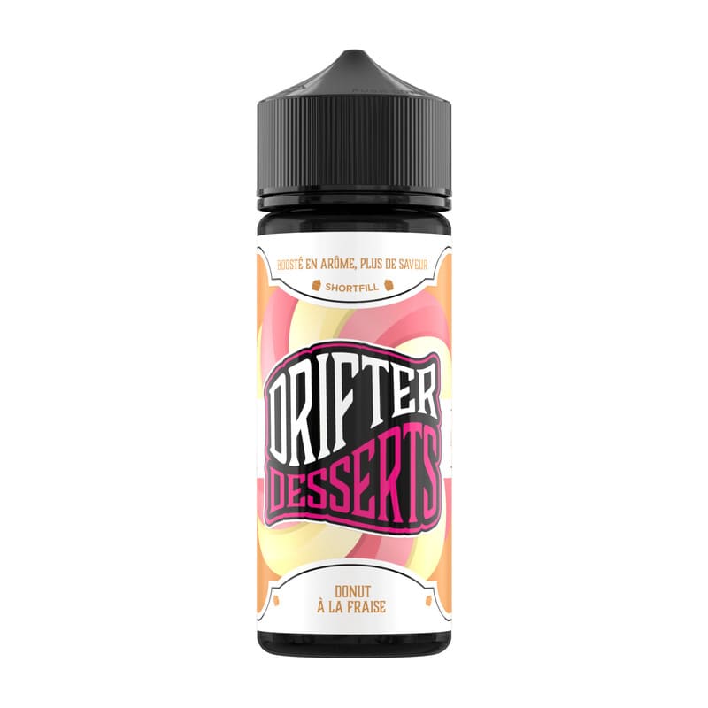 E-liquide Drifter ZHC Mix Series Desserts Donut à la Fraise 100ml 0mg | VAPEVO