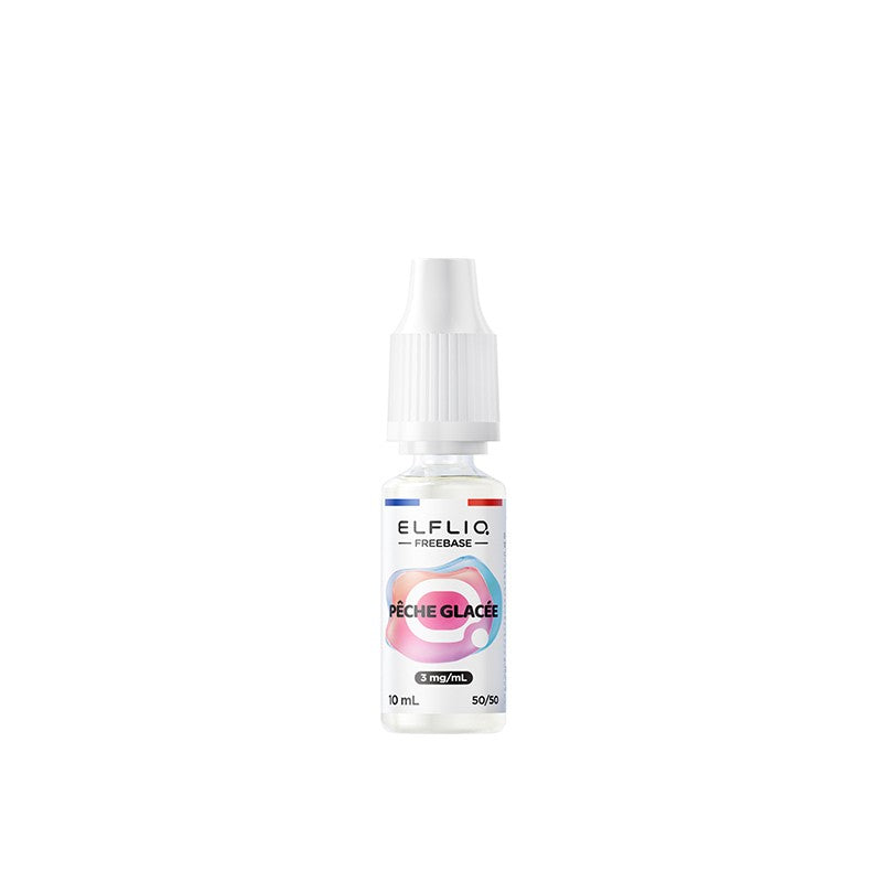 E-Liquide Elfbar Elfliq Freebase Pêche Glacée 10ml 3 mg | VAPEVO