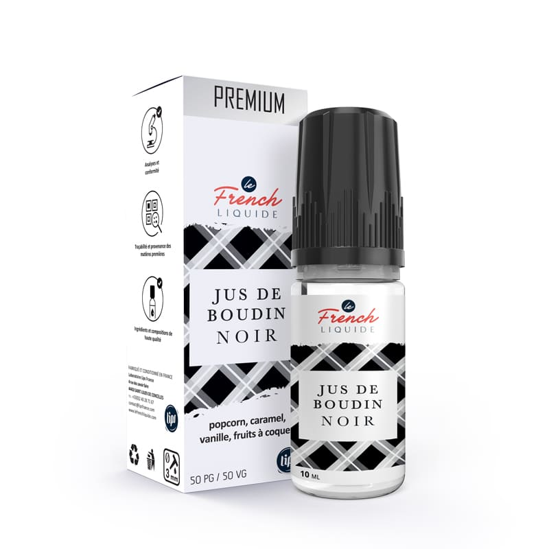 E-Liquide Le French Liquide Jus de Boudin Noir 10ml 0 mg | VAPEVO