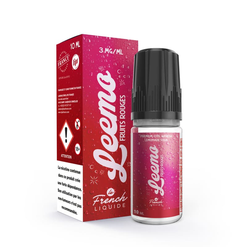 E-Liquide Le French Liquide Leemo Fruits Rouges 10ml 3 mg | VAPEVO