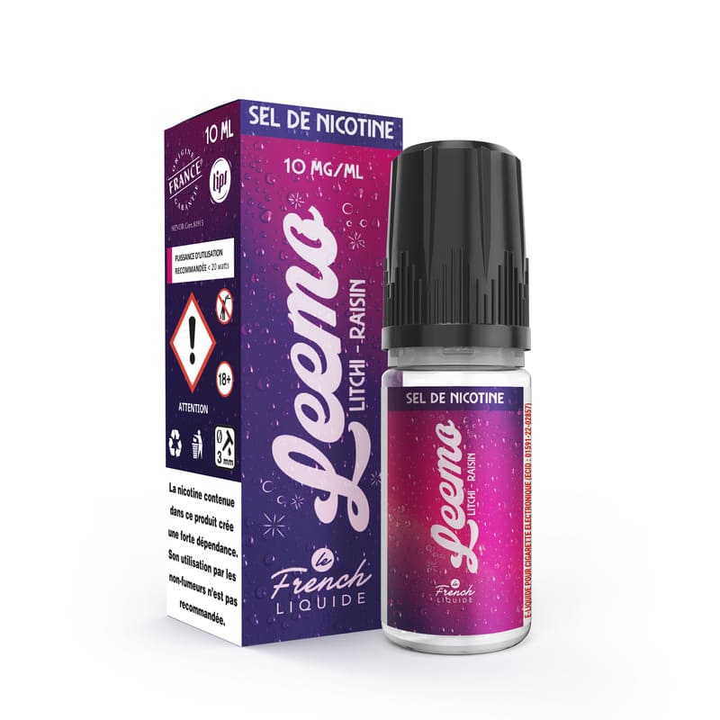 E-Liquide Le French Liquide Leemo Litchi Raisin 10ml 10 mg (Sel de nicotine) | VAPEVO