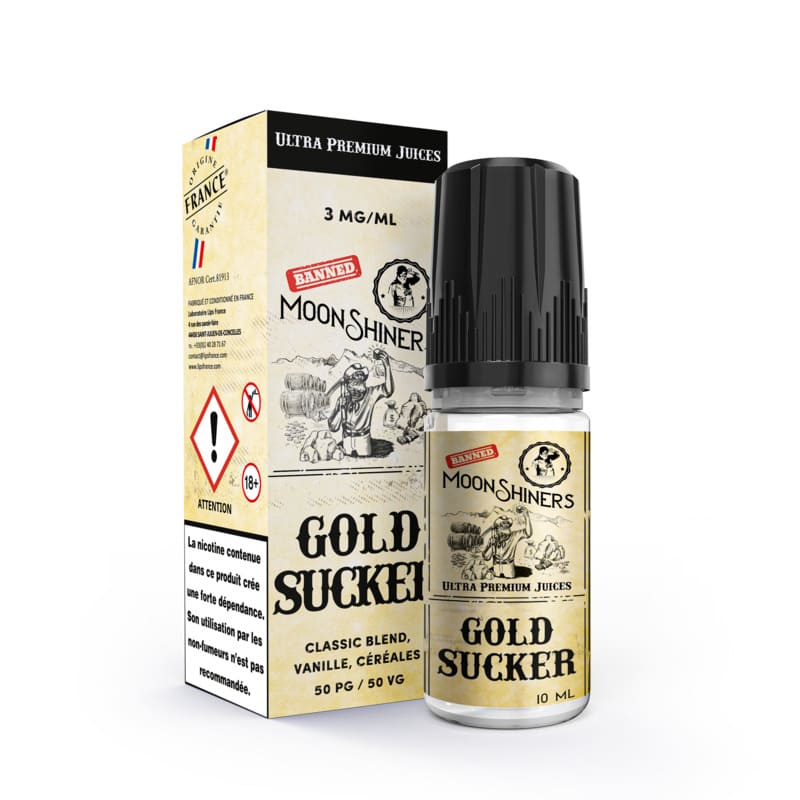 E-Liquide Le French Liquide Moonshiners Gold Sucker 10ml 0 mg | VAPEVO